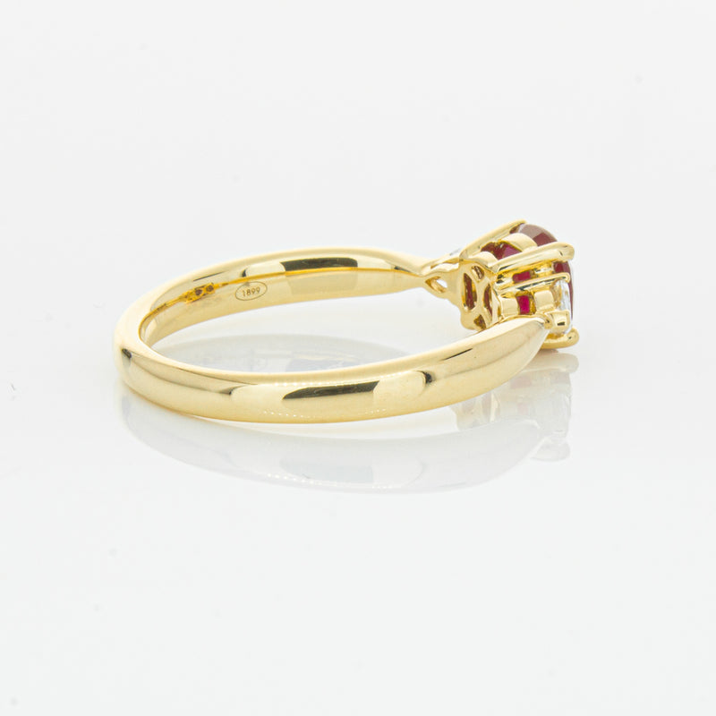 18ct Yellow Gold 1.11ct Ruby & Diamond Ayla Ring-Ring-Walker & Hall