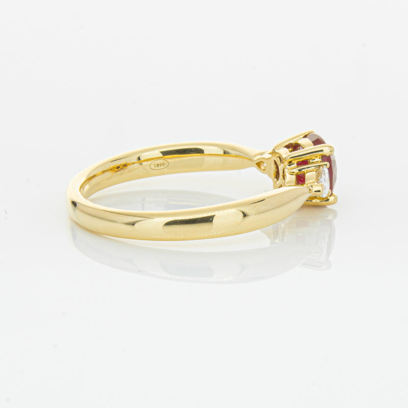 18ct Yellow Gold 1.11ct Ruby & Diamond Ayla Ring-Ring-Walker & Hall