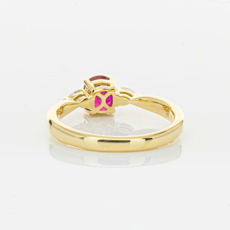 18ct Yellow Gold 1.01ct Ruby & Diamond Ayla Ring-Ring-Walker & Hall
