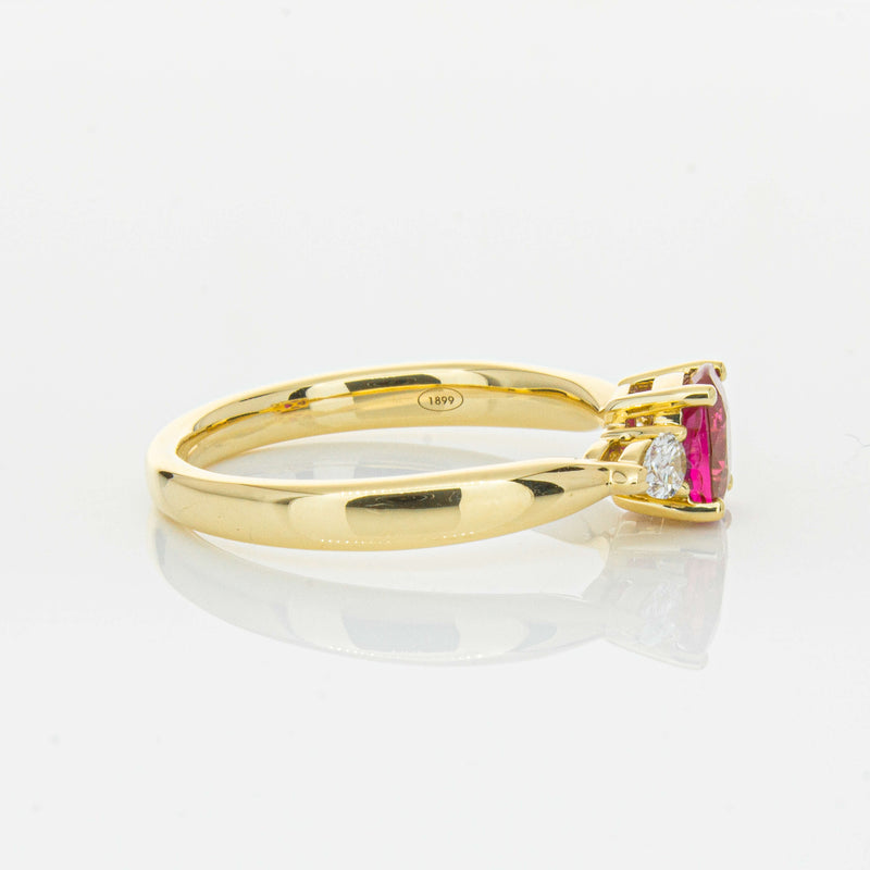 18ct Yellow Gold 1.01ct Ruby & Diamond Ayla Ring-Ring-Walker & Hall