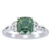 18ct White Gold 2.04ct Green Sapphire & Diamond Oriana Ring-Ring-Walker & Hall
