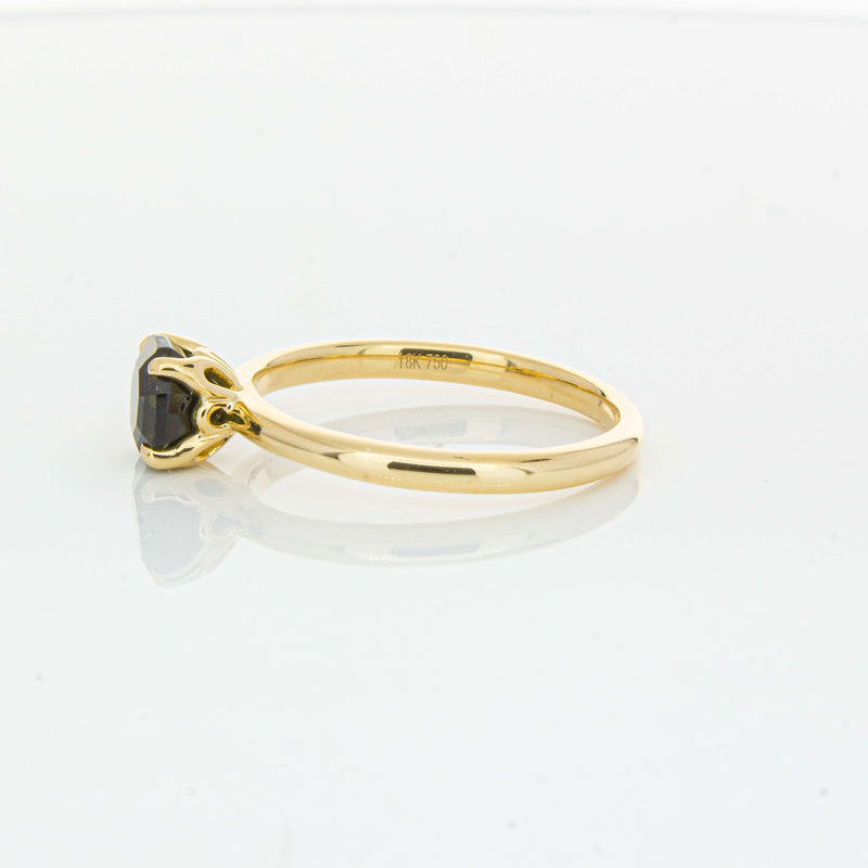 18ct Yellow Gold 1.02ct Green Tourmaline Mini Octavia Ring-Ring-Walker & Hall