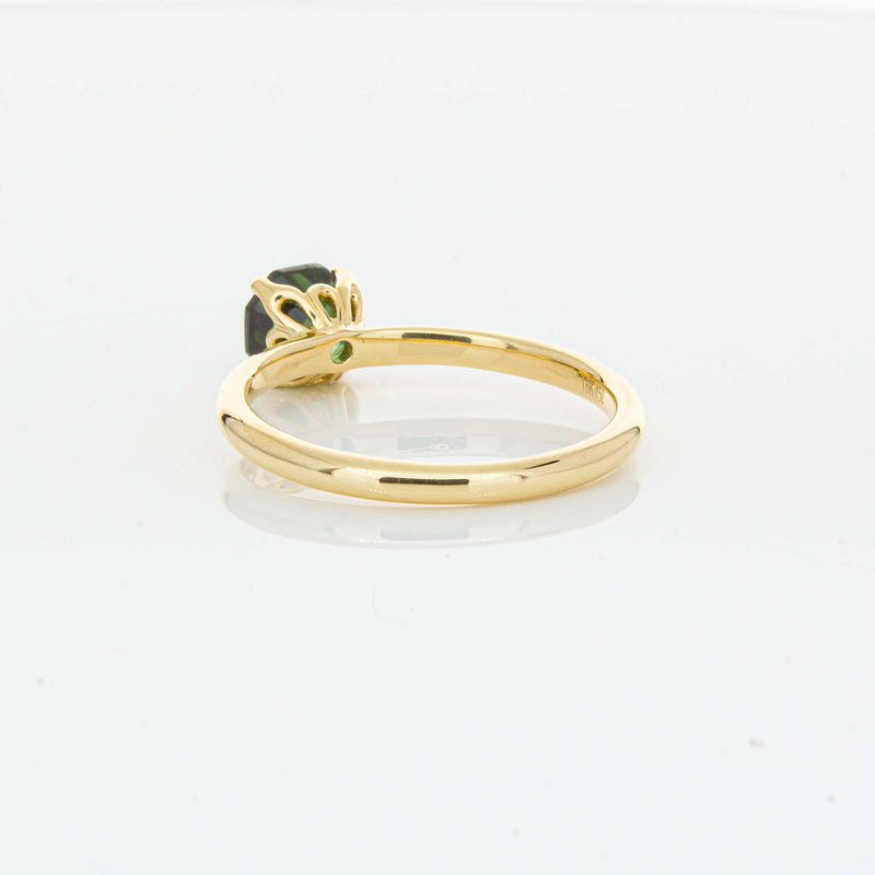 18ct Yellow Gold 1.02ct Green Tourmaline Mini Octavia Ring-Ring-Walker & Hall