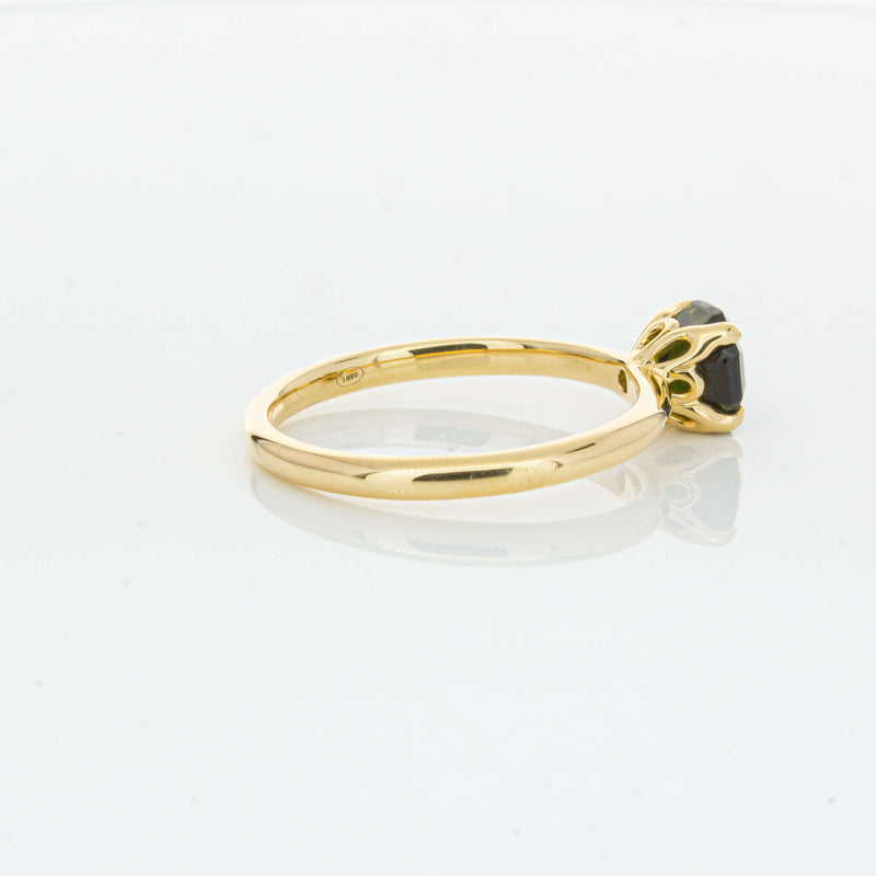 18ct Yellow Gold 1.02ct Green Tourmaline Mini Octavia Ring-Ring-Walker & Hall
