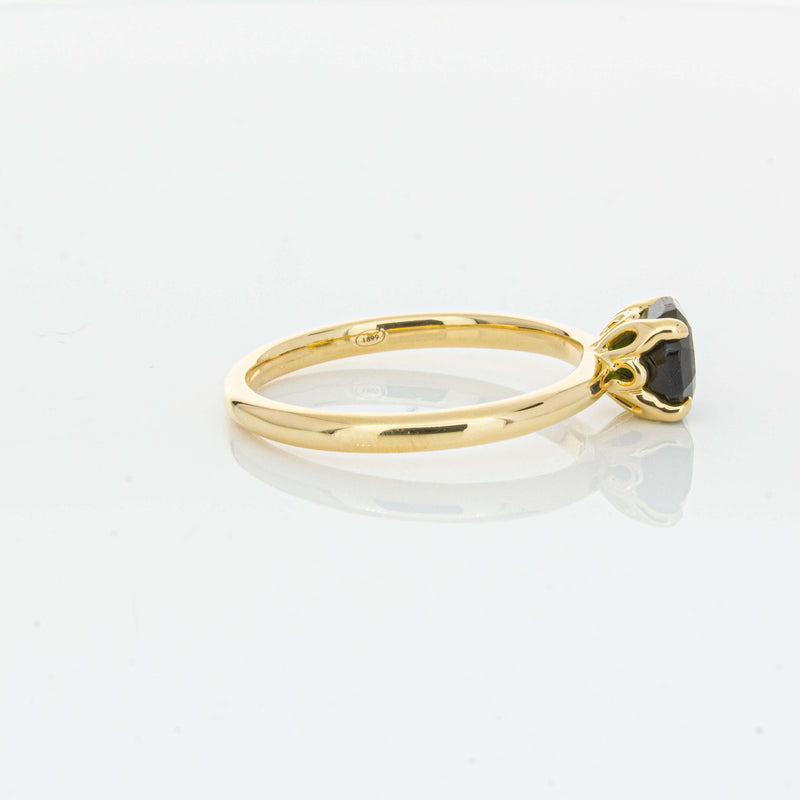 18ct Yellow Gold 1.02ct Green Tourmaline Mini Octavia Ring-Ring-Walker & Hall