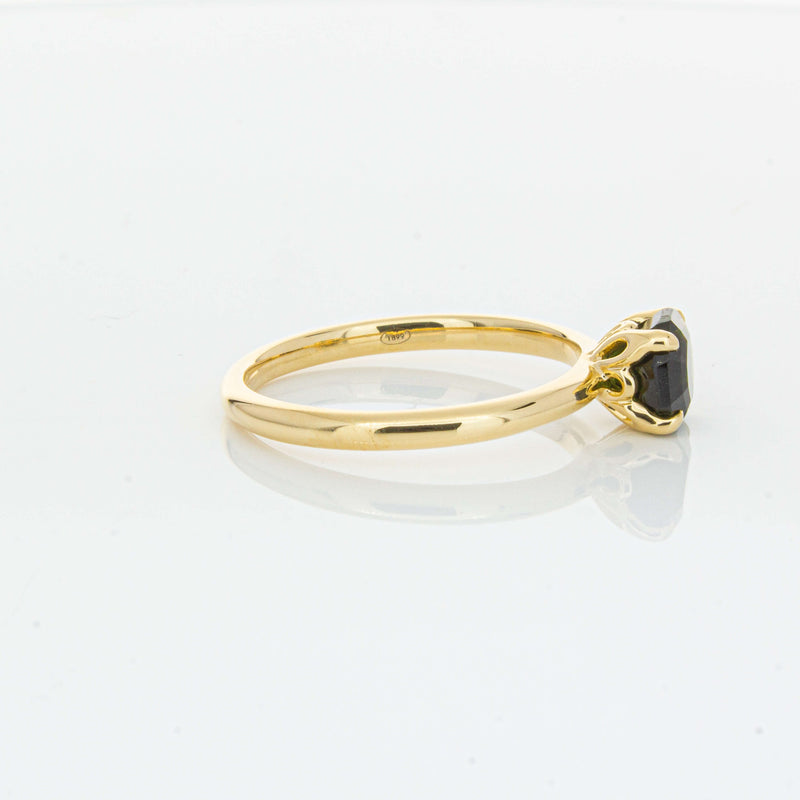18ct Yellow Gold 1.02ct Green Tourmaline Mini Octavia Ring-Ring-Walker & Hall