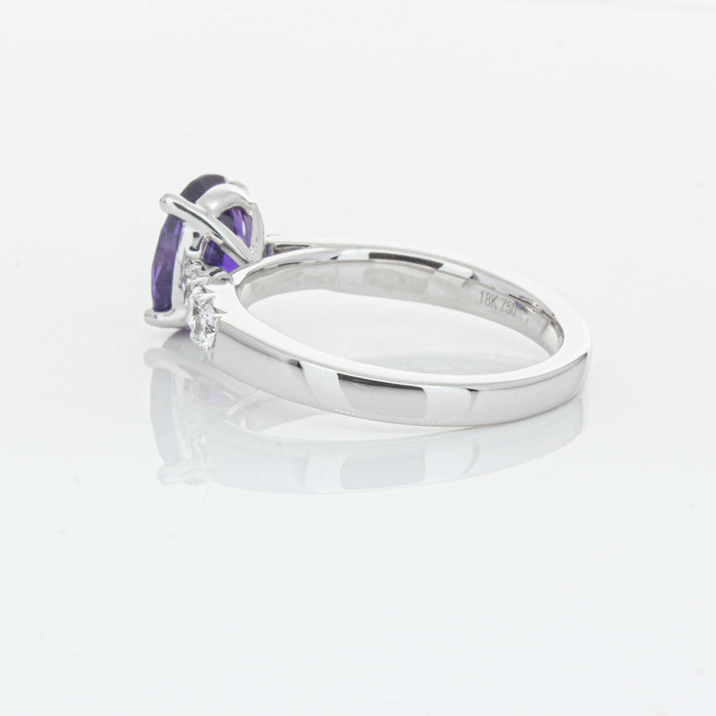 18ct White Gold 2.03ct Sapphire & Diamond Phoenix Ring-Ring-Walker & Hall