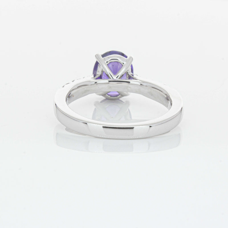 18ct White Gold 2.03ct Sapphire & Diamond Phoenix Ring-Ring-Walker & Hall