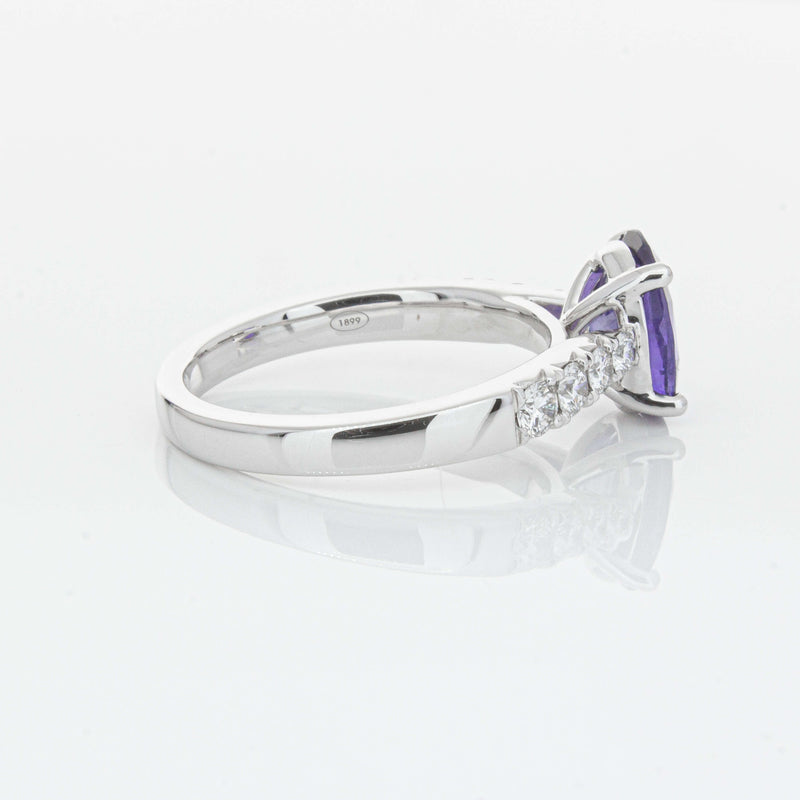 18ct White Gold 2.03ct Sapphire & Diamond Phoenix Ring-Ring-Walker & Hall
