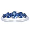 18ct White Gold Five Stone Sapphire Octavia Ring-Ring-Walker & Hall