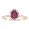 18ct Yellow Gold 1.09ct Ruby & Diamond Mini Sierra Ring-Ring-Walker & Hall