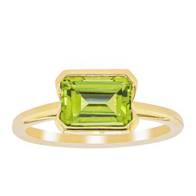 18ct Yellow Gold Peridot Elle Ring-Ring-Walker & Hall
