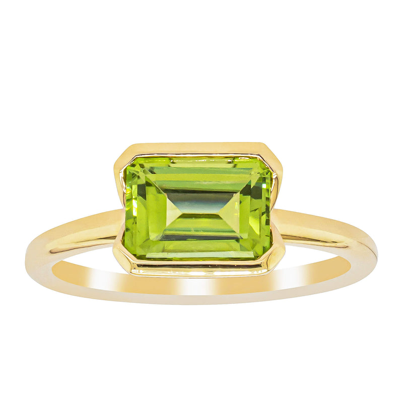 18ct Yellow Gold Peridot Elle Ring-Ring-Walker & Hall