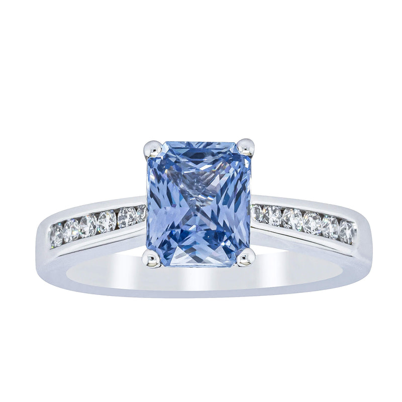 18ct White Gold 1.89ct Sapphire Avalon Ring-Ring-Walker & Hall
