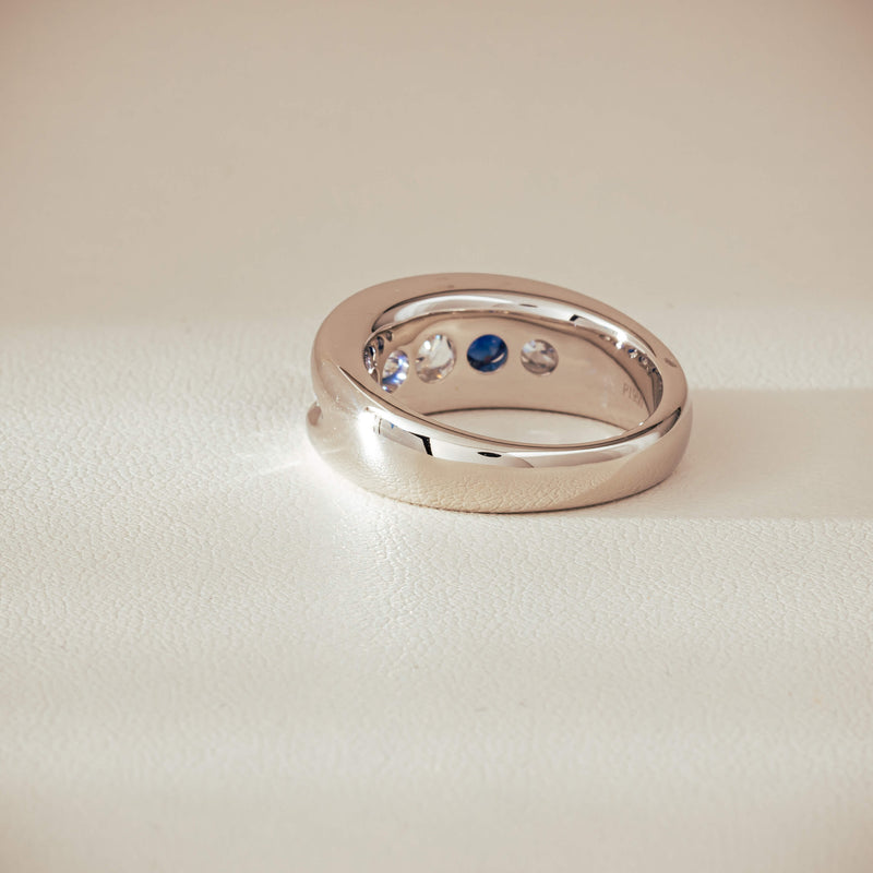 Platinum Sapphire & Diamond Eugenie Ring - Ring - Walker & Hall