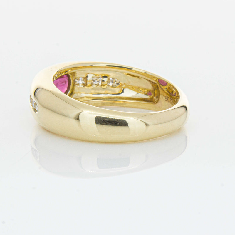 9ct Yellow Gold Ruby and Diamond Kylie Ring - Ring - Walker & Hall