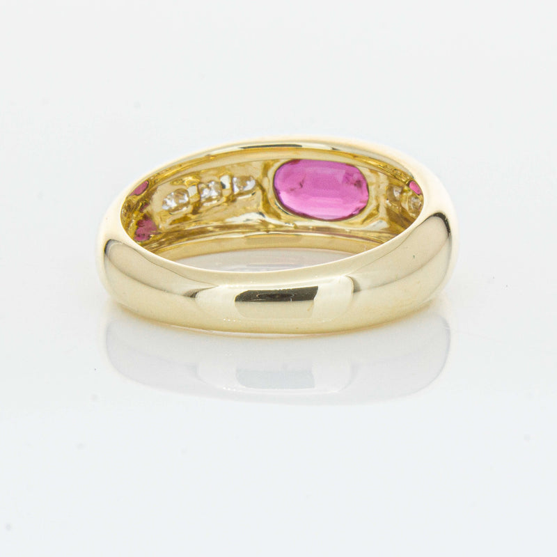 9ct Yellow Gold Ruby and Diamond Kylie Ring - Ring - Walker & Hall