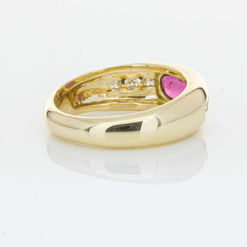 9ct Yellow Gold Ruby and Diamond Kylie Ring - Ring - Walker & Hall