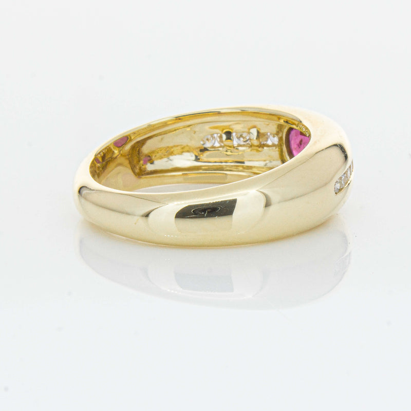9ct Yellow Gold Ruby and Diamond Kylie Ring - Ring - Walker & Hall