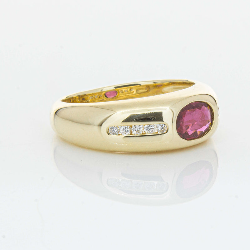 9ct Yellow Gold Ruby and Diamond Kylie Ring - Ring - Walker & Hall
