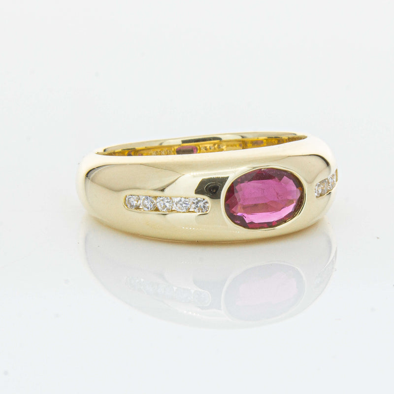 9ct Yellow Gold Ruby and Diamond Kylie Ring - Ring - Walker & Hall