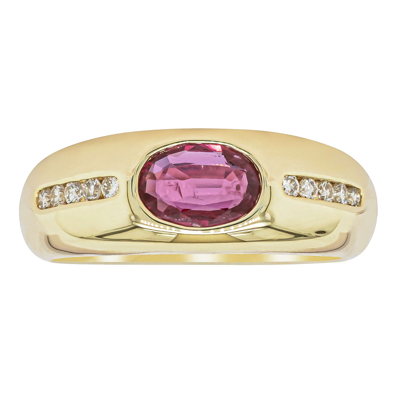 9ct Yellow Gold .64ct Ruby and Diamond Kylie Ring - Ring - Walker & Hall