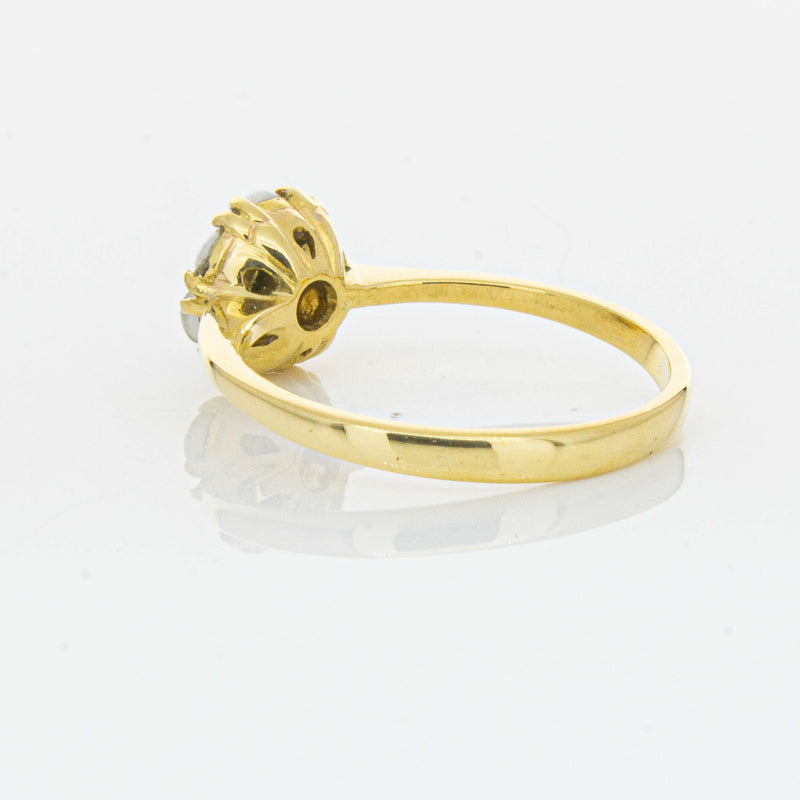 Deja Vu 18ct Yellow Gold Turquoise and Seed Pearl Ring - Ring - Walker & Hall