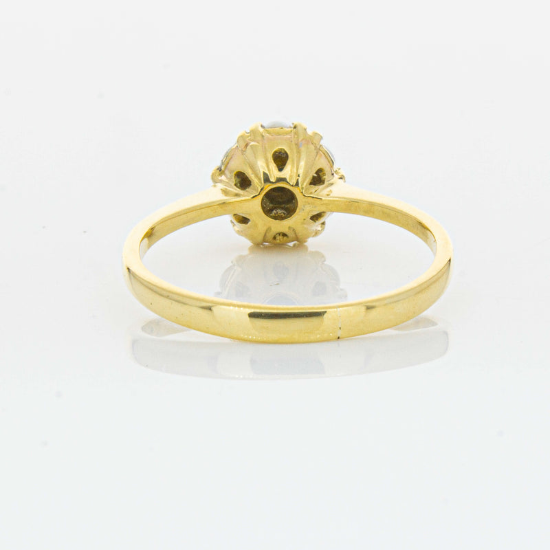 Deja Vu 18ct Yellow Gold Turquoise and Seed Pearl Ring - Ring - Walker & Hall