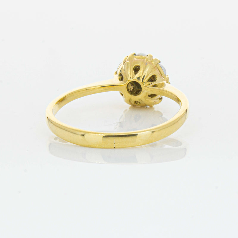 Deja Vu 18ct Yellow Gold Turquoise and Seed Pearl Ring - Ring - Walker & Hall