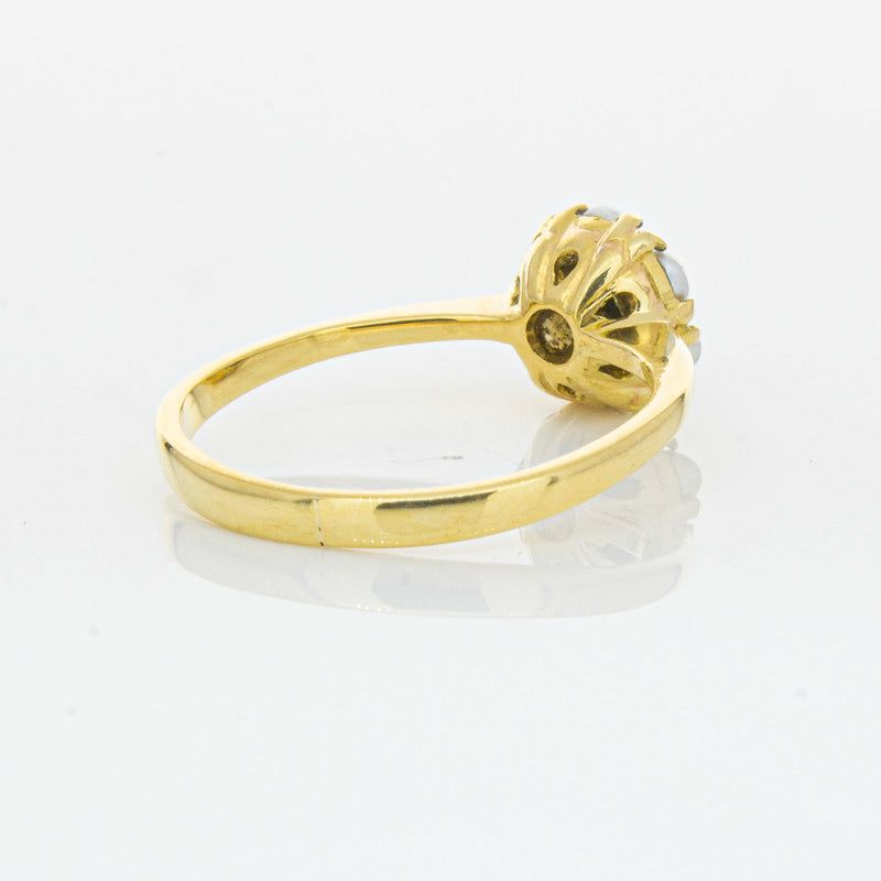 Deja Vu 18ct Yellow Gold Turquoise and Seed Pearl Ring - Ring - Walker & Hall