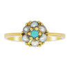 Deja Vu 18ct Yellow Gold Turquoise and Seed Pearl Ring - Ring - Walker & Hall