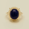 9ct Yellow Gold Lapis Meteor Ring - Ring - Walker & Hall