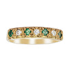 Deja Vu 9ct Yellow Gold Emerald & Diamond Claw-Set Ring - Ring - Walker & Hall