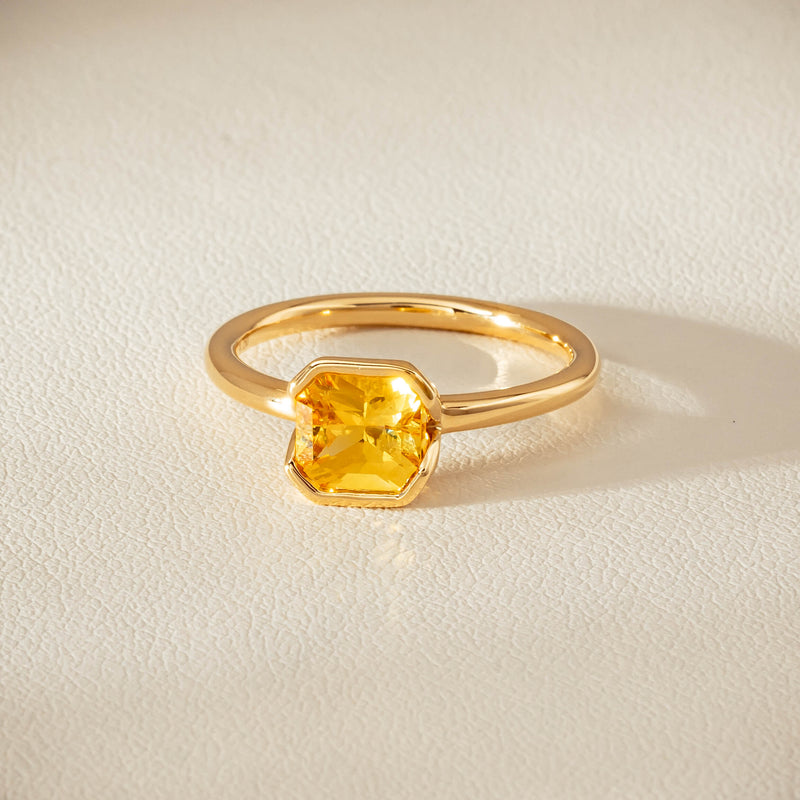 18ct Yellow Gold 2.03ct Yellow Sapphire Elle Ring - Ring - Walker & Hall