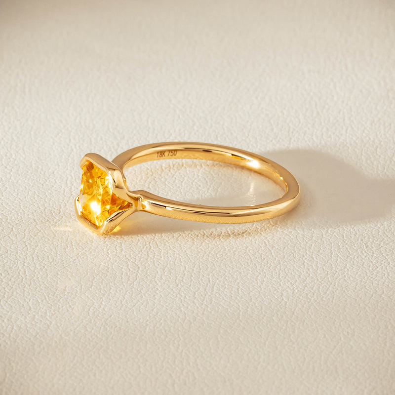 18ct Yellow Gold 2.03ct Yellow Sapphire Elle Ring - Ring - Walker & Hall