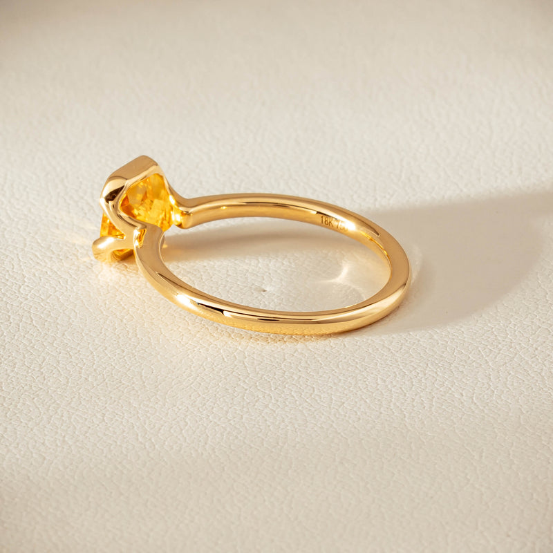 18ct Yellow Gold 2.03ct Yellow Sapphire Elle Ring - Ring - Walker & Hall