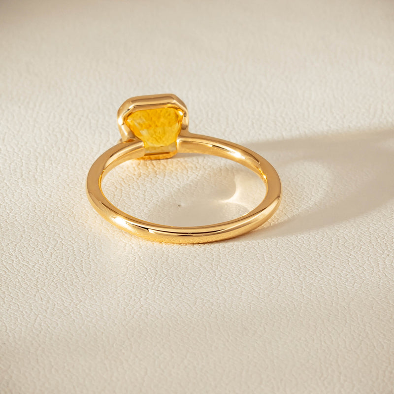 18ct Yellow Gold 2.03ct Yellow Sapphire Elle Ring - Ring - Walker & Hall