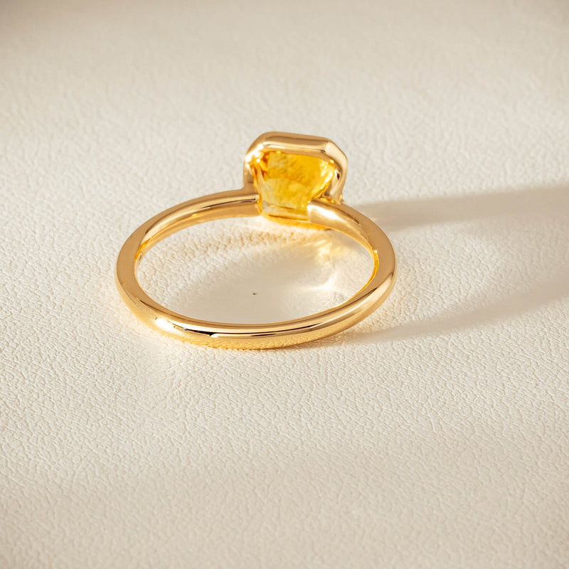 18ct Yellow Gold 2.03ct Yellow Sapphire Elle Ring - Ring - Walker & Hall