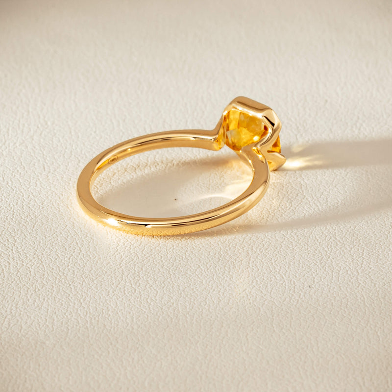 18ct Yellow Gold 2.03ct Yellow Sapphire Elle Ring - Ring - Walker & Hall