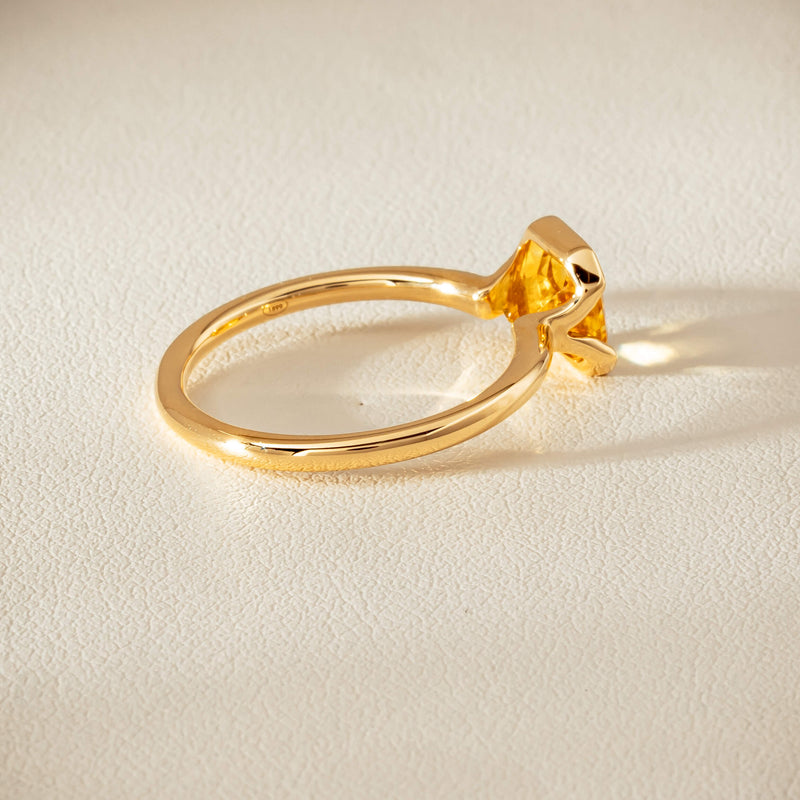 18ct Yellow Gold 2.03ct Yellow Sapphire Elle Ring - Ring - Walker & Hall