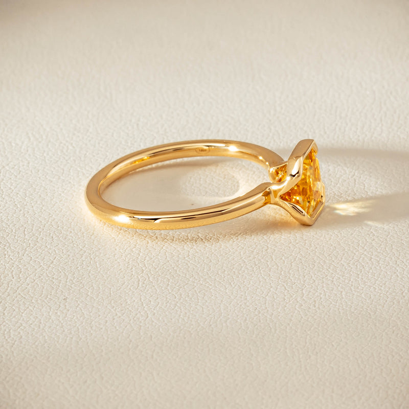 18ct Yellow Gold 2.03ct Yellow Sapphire Elle Ring - Ring - Walker & Hall