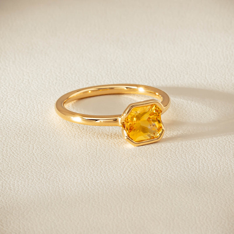 18ct Yellow Gold 2.03ct Yellow Sapphire Elle Ring - Ring - Walker & Hall