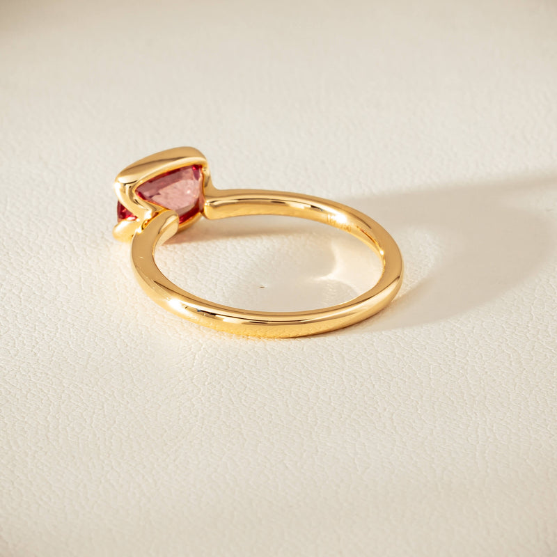18ct Yellow Gold 1.75ct Pink Sapphire Elle Ring - Ring - Walker & Hall