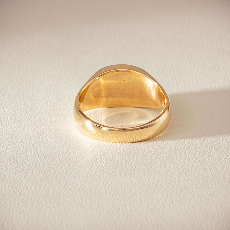 Deja Vu 9ct Yellow Gold Greenstone Ring - Ring - Walker & Hall