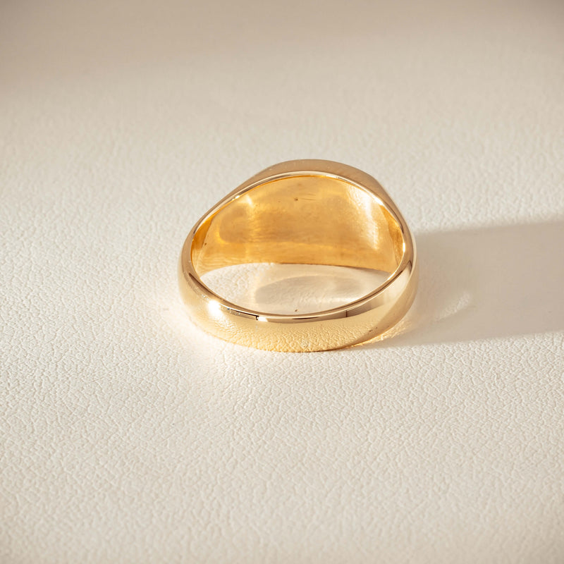 Deja Vu 9ct Yellow Gold Greenstone Ring - Ring - Walker & Hall