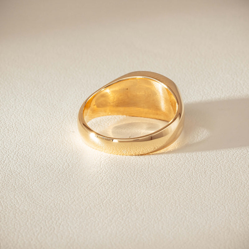 Deja Vu 9ct Yellow Gold Greenstone Ring - Ring - Walker & Hall