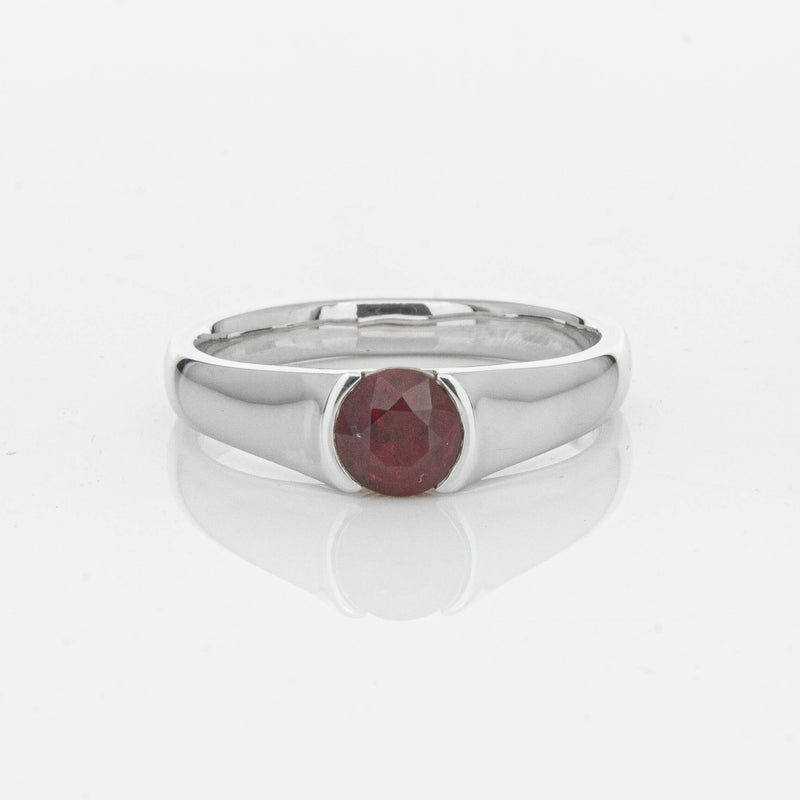 Deja Vu Platinum 1.01ct Ruby Solitaire Ring - Ring - Walker & Hall