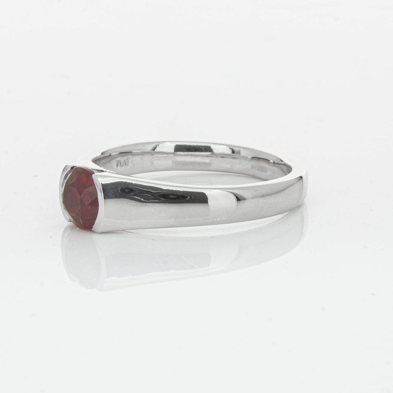 Deja Vu Platinum 1.01ct Ruby Solitaire Ring - Ring - Walker & Hall