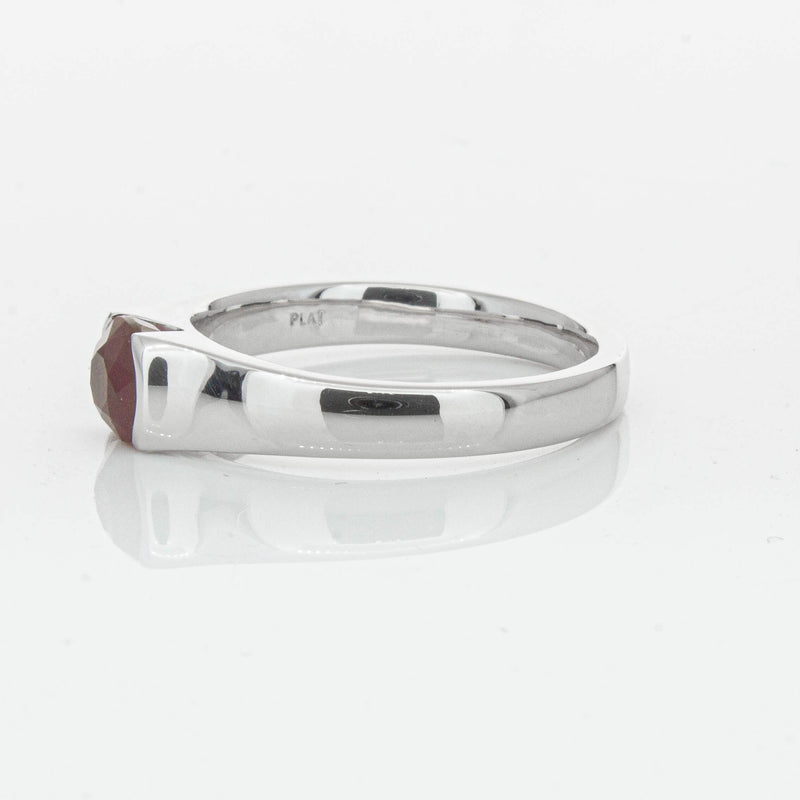Deja Vu Platinum 1.01ct Ruby Solitaire Ring - Ring - Walker & Hall