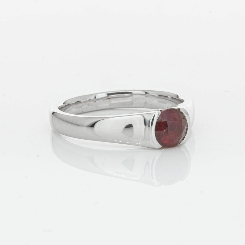 Deja Vu Platinum 1.01ct Ruby Solitaire Ring - Ring - Walker & Hall